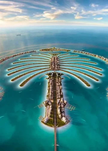 palm jebel ali arial view